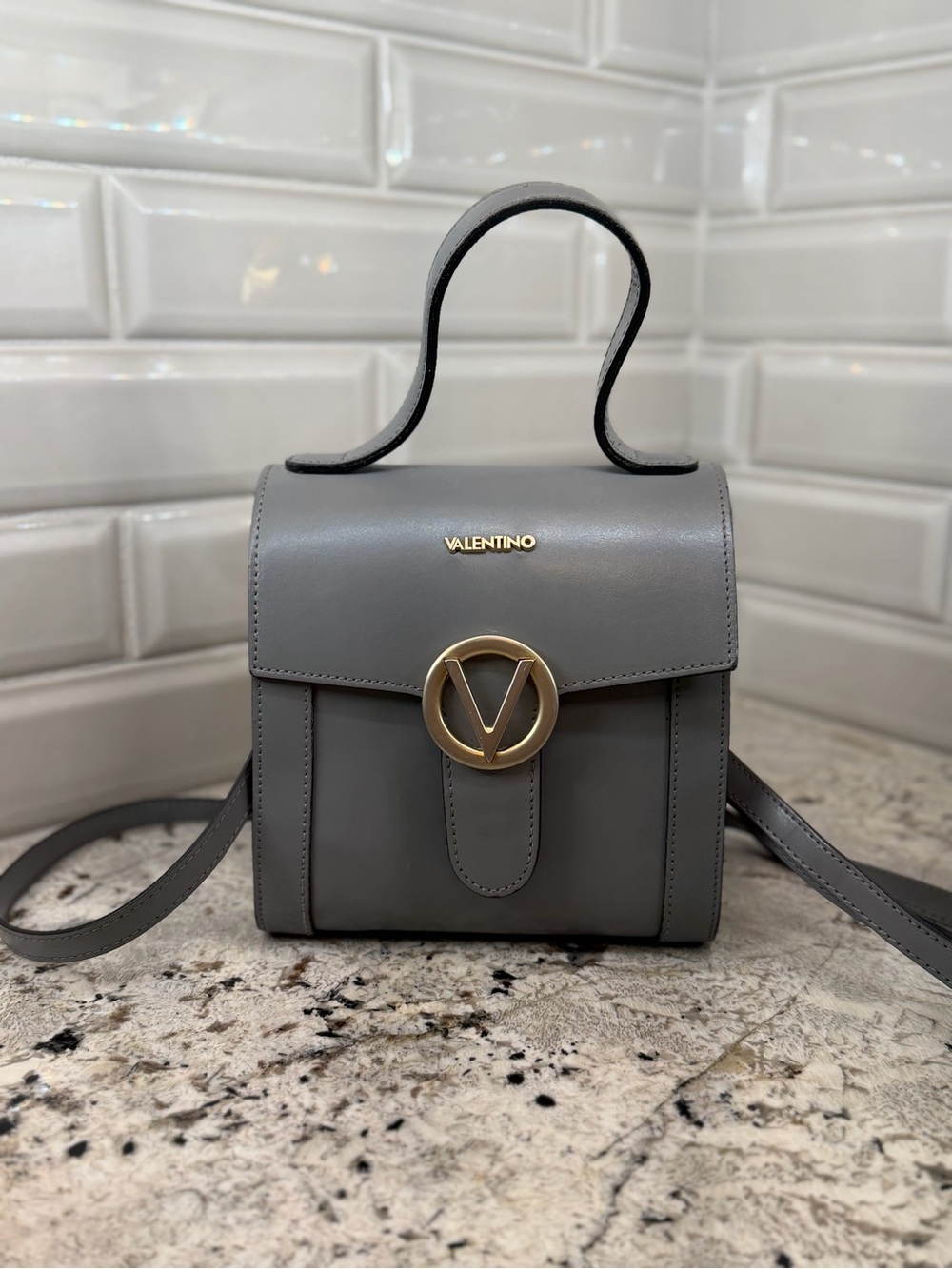 Mario Valentino Gray Crossbody